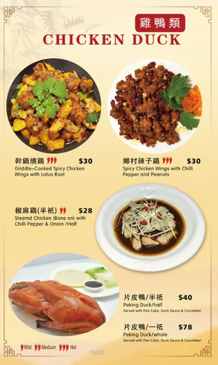 chicken duck menu page 2